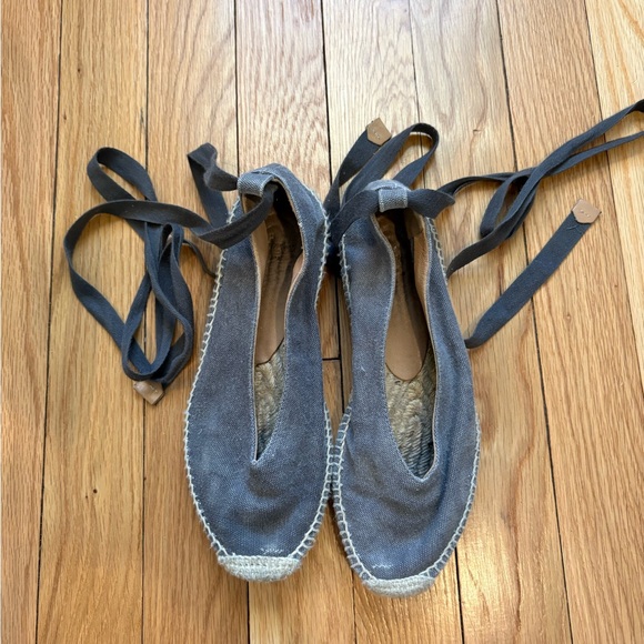 Castaner Dark Gray Espadrille Flats - Picture 1 of 3